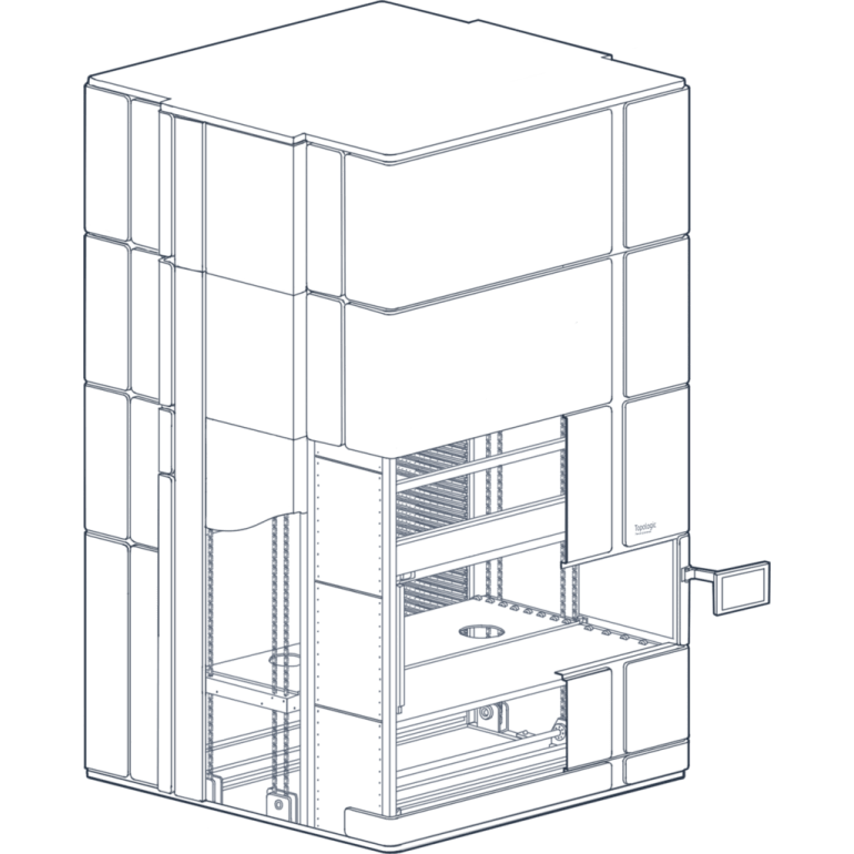 Автоматизированный склад лифтового типа CUBER компании CSort